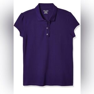 The Children's Place Polo Shirt Purple Girls Size XL 14 NWT
